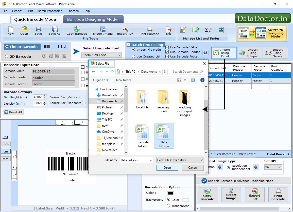 Barcode Label Maker - Professional