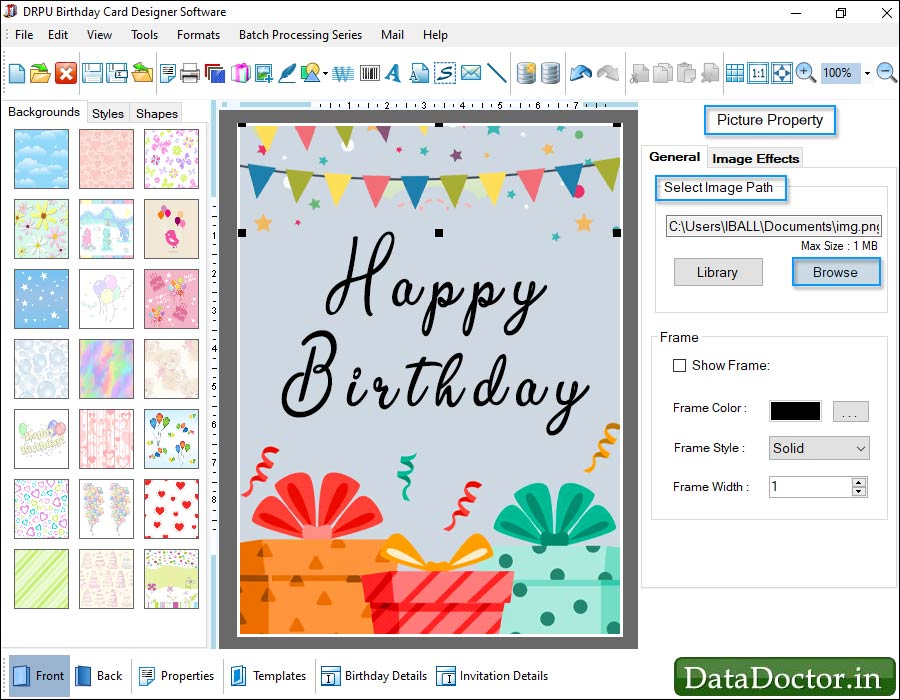 Birthday Card Maker Software