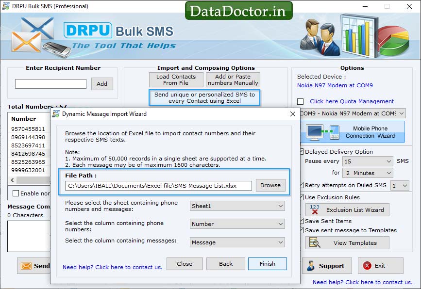 Bulk SMS Software for GSM Mobile Phones