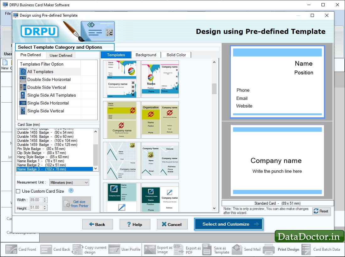 Business Card Maker Software