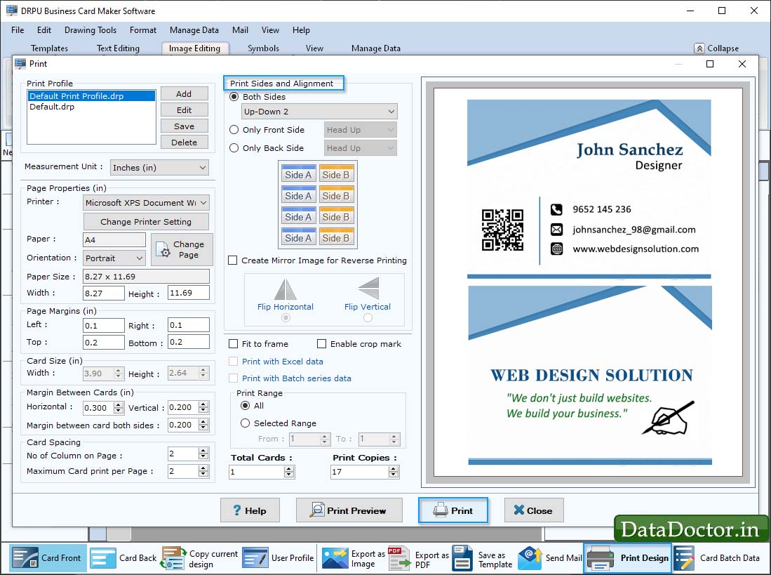 Business Card Maker Software