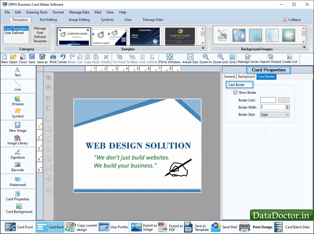 Business Card Maker Software