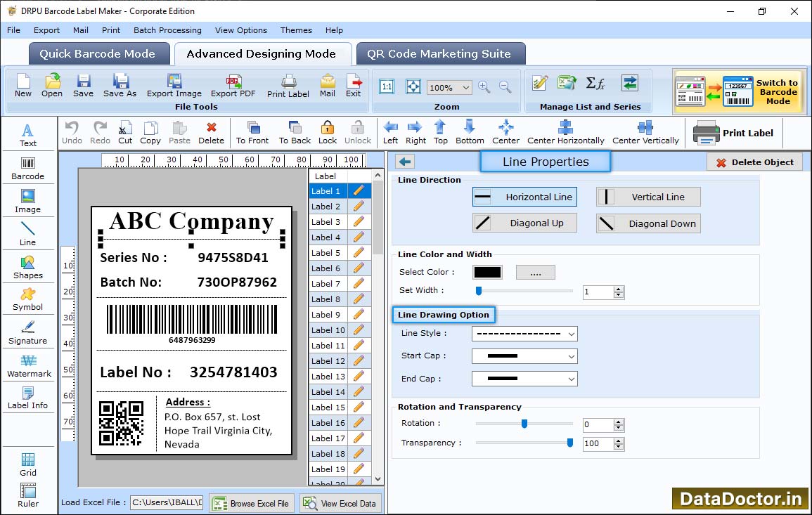 Barcode Label Maker - Corporate