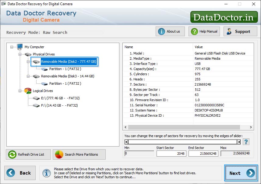 Digital Camera Data Recovery