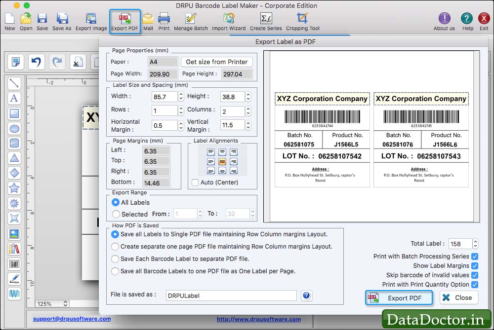 Barcode Label Maker for Mac