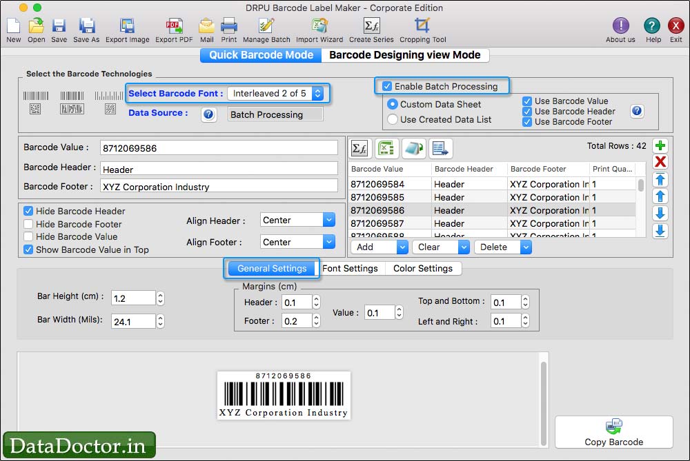 Barcode Label Maker for Mac