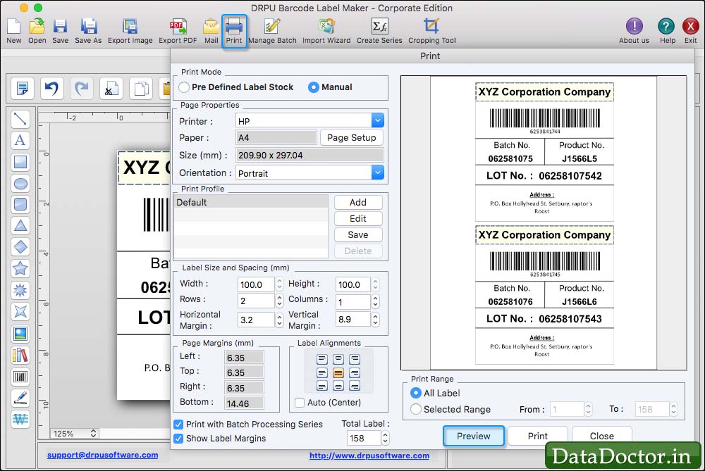 Barcode Label Maker for Mac