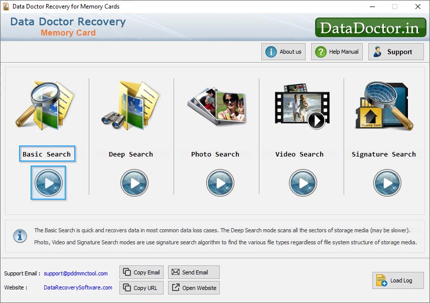 Memory card recovery software