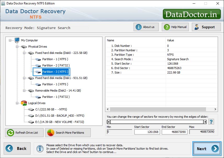 NTFS Data Recovery