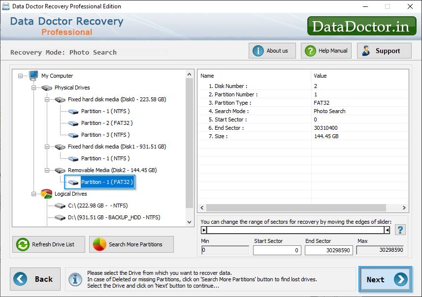 DDR Recovery Software - Professional