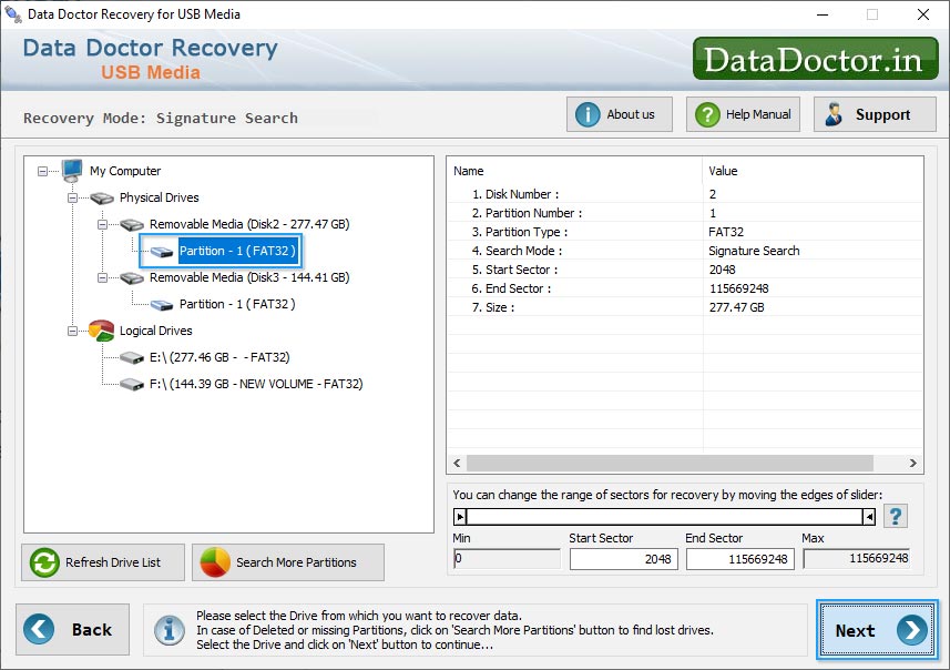 Removable Media Data Recovery