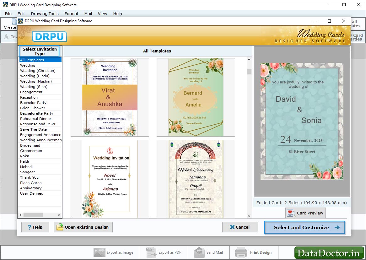 Wedding Card Maker Software 