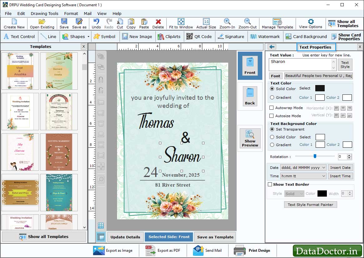 Wedding Card Maker Software